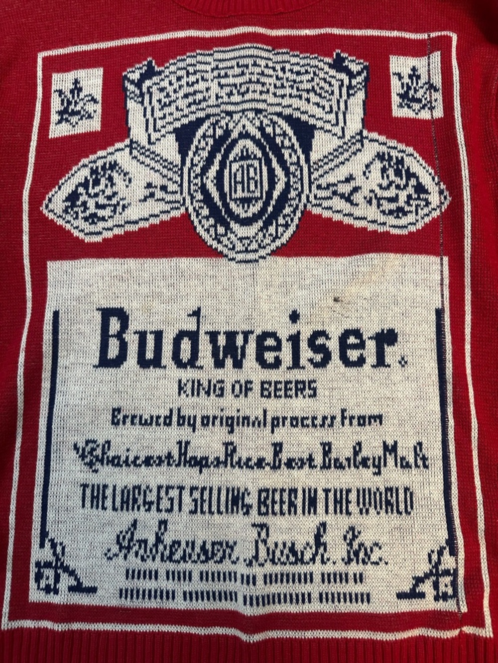 Vintage Budweiser Red Crewneck sweater - Picture 3 of 6
